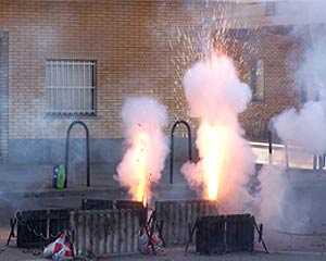 Ritual del fuego en Fallas Valencia